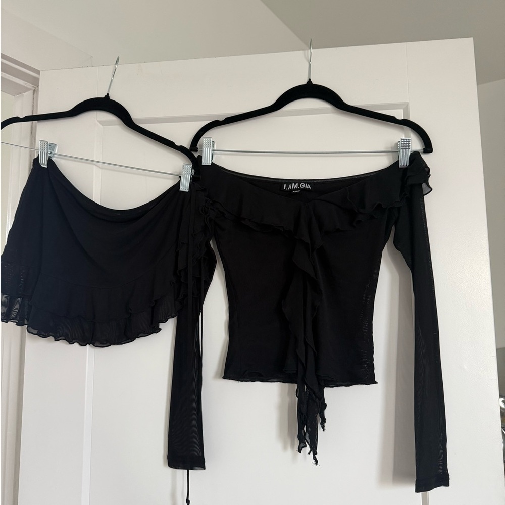 I.AM.GIA Black Women's Top and skirt set
